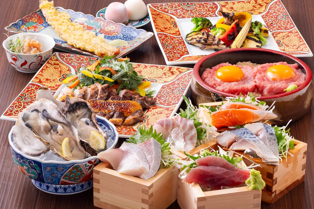 新鮮な海鮮料理
